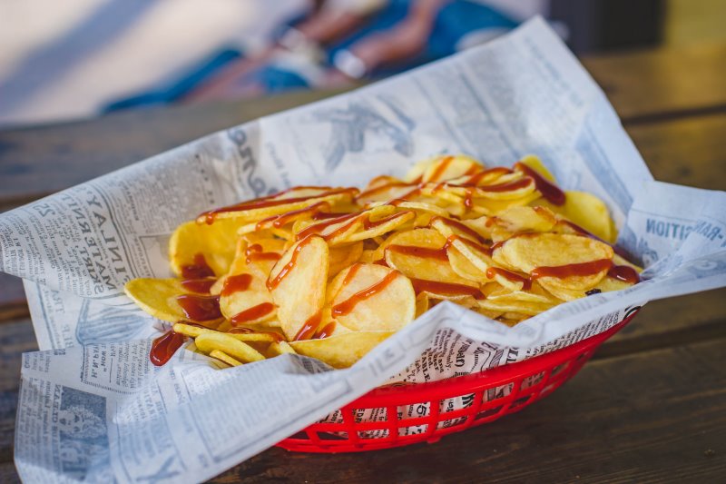 Chips in einer Schale