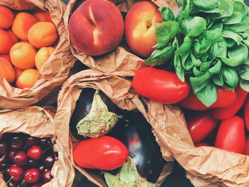 Obst und Gemüse für die Zubereitung von leckeren Gerichten mit der Flotten Lotte